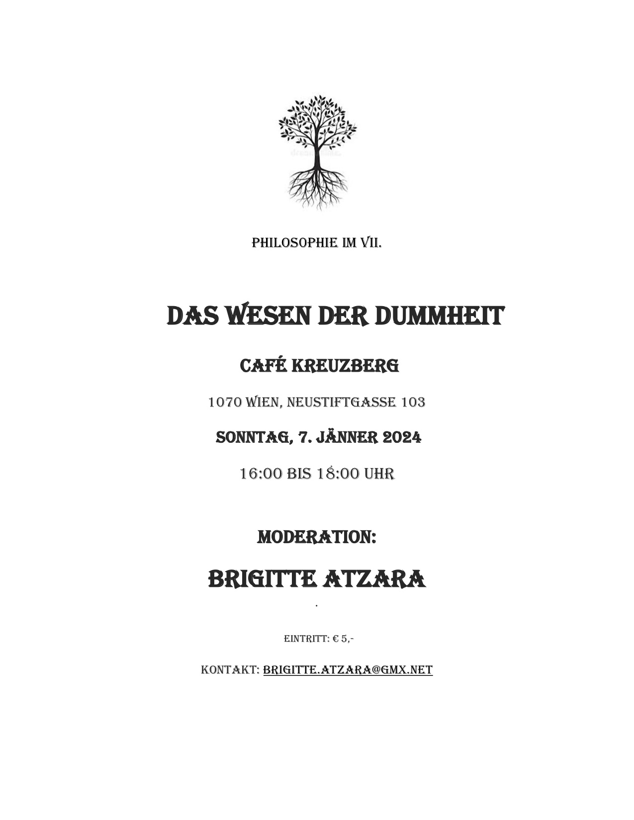 Plakat Dummheit