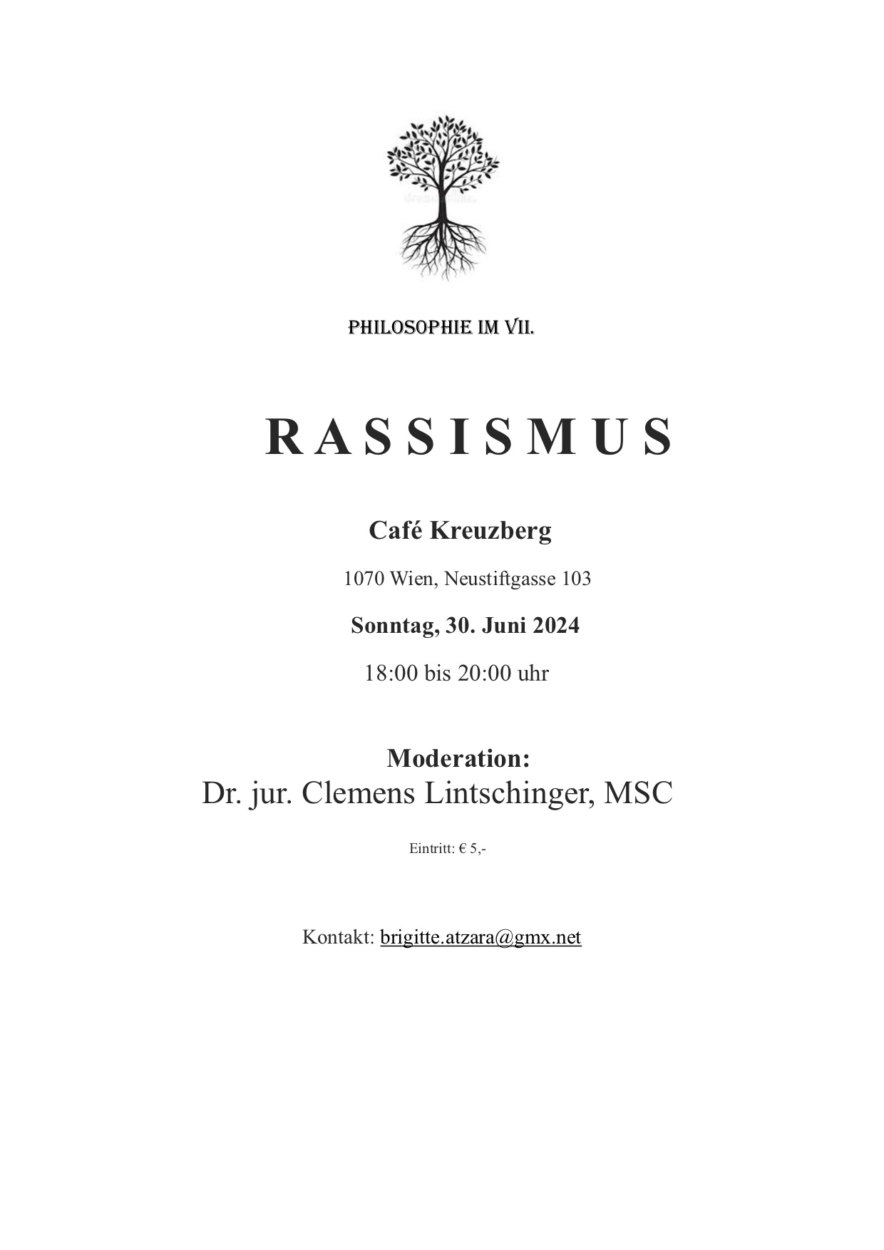 Plakat Rassismus