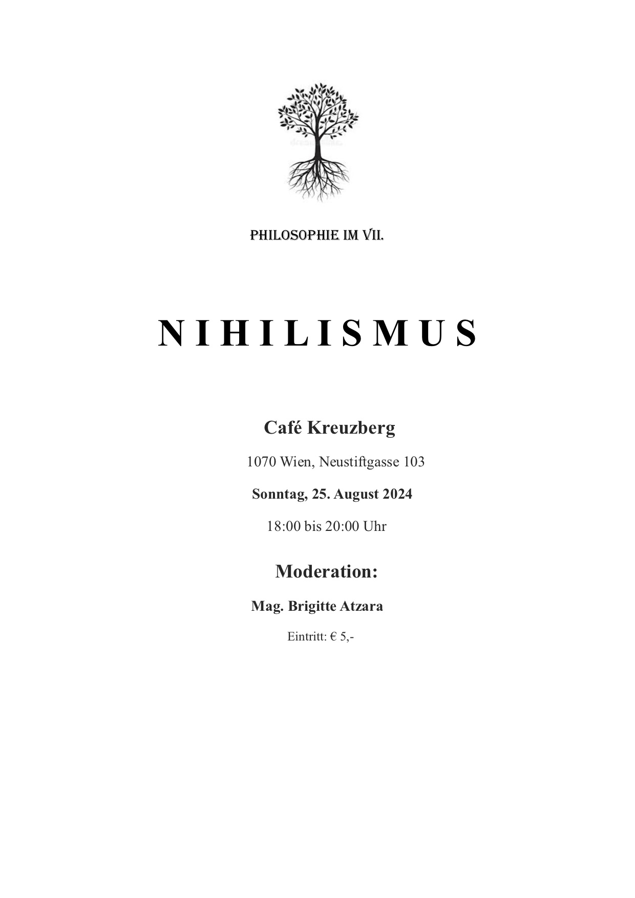 Plakat Thema Nihilismus